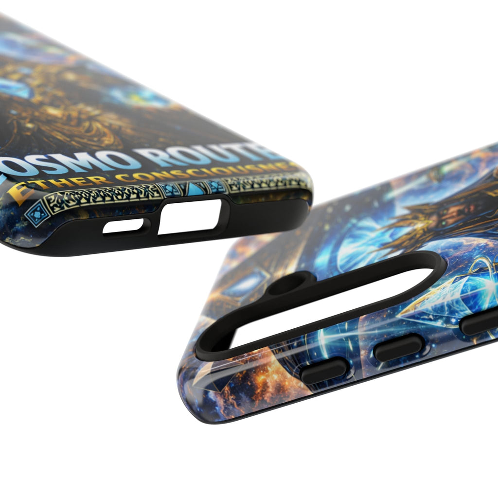 Cosmic King Armor Phone Case — "Cosmo Routes: Ether Consciousness" Printify