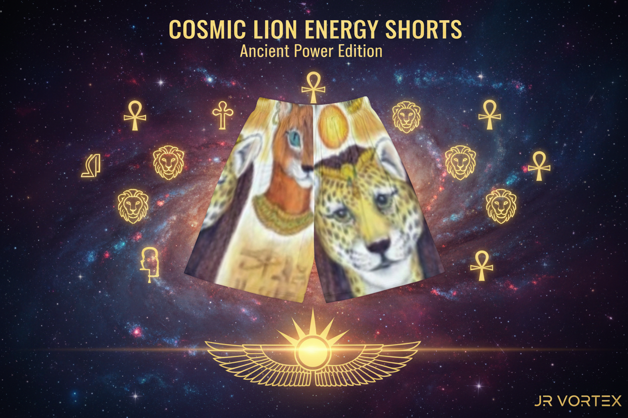 Cosmic Lion Energy Shorts — Ancient Power Edition