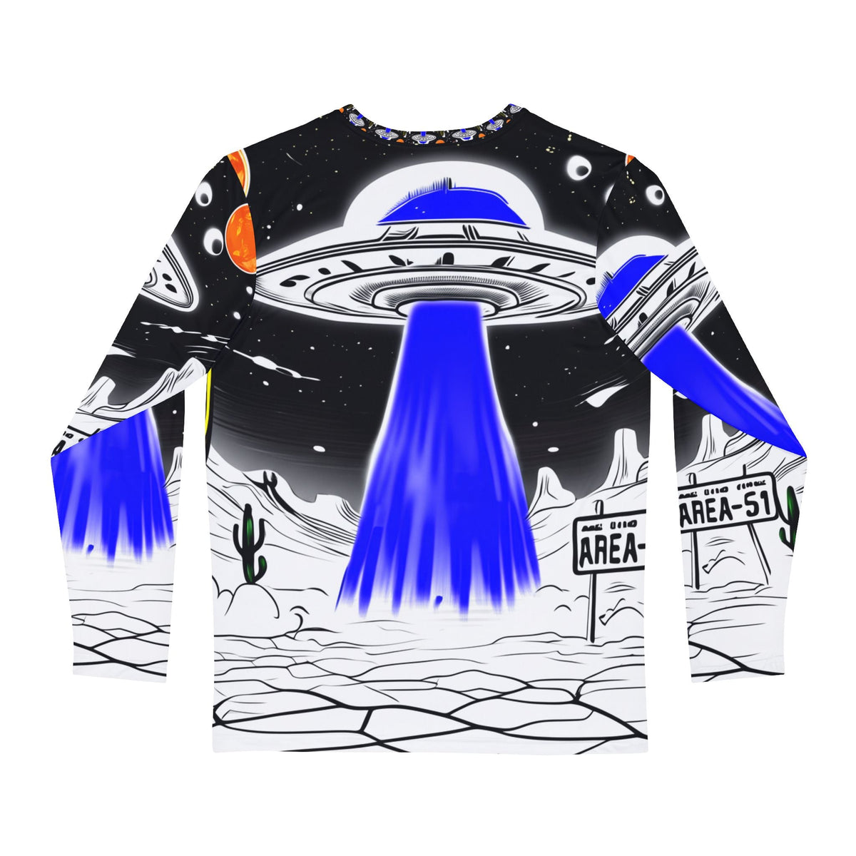 JR Vortex — “Blue Beam Encounter” AOP Long Sleeve Printify