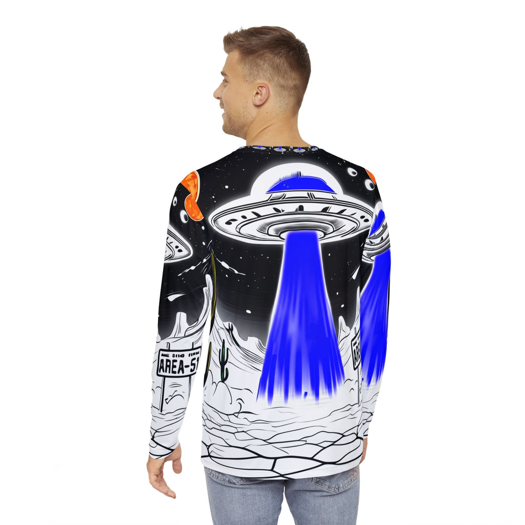 JR Vortex — “Blue Beam Encounter” AOP Long Sleeve Printify