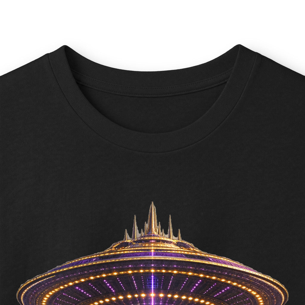 Cosmic Queen Afrofuturist long sleeve graphic tee by JR Vortex, alternate view
