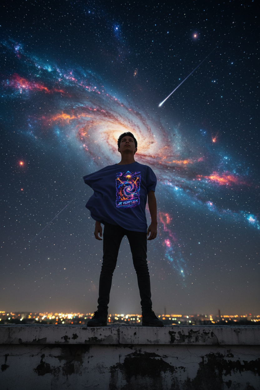 Cosmic Rooftop Sky