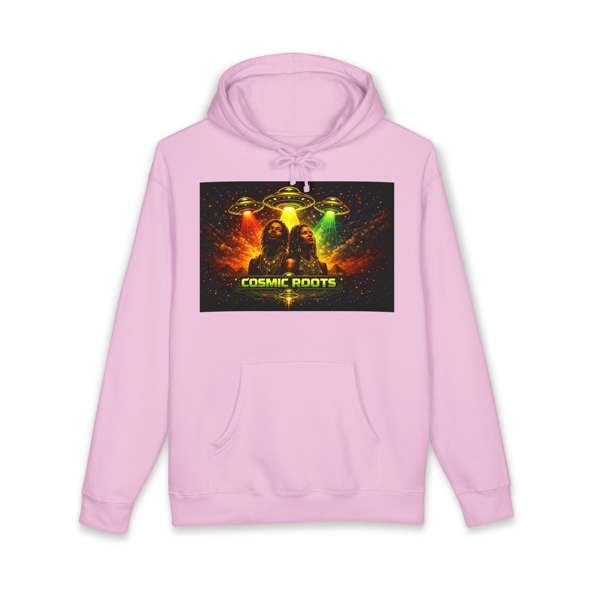 Cosmic Roots Hoodie | JR Vortex Afrofuturism Collection Printify