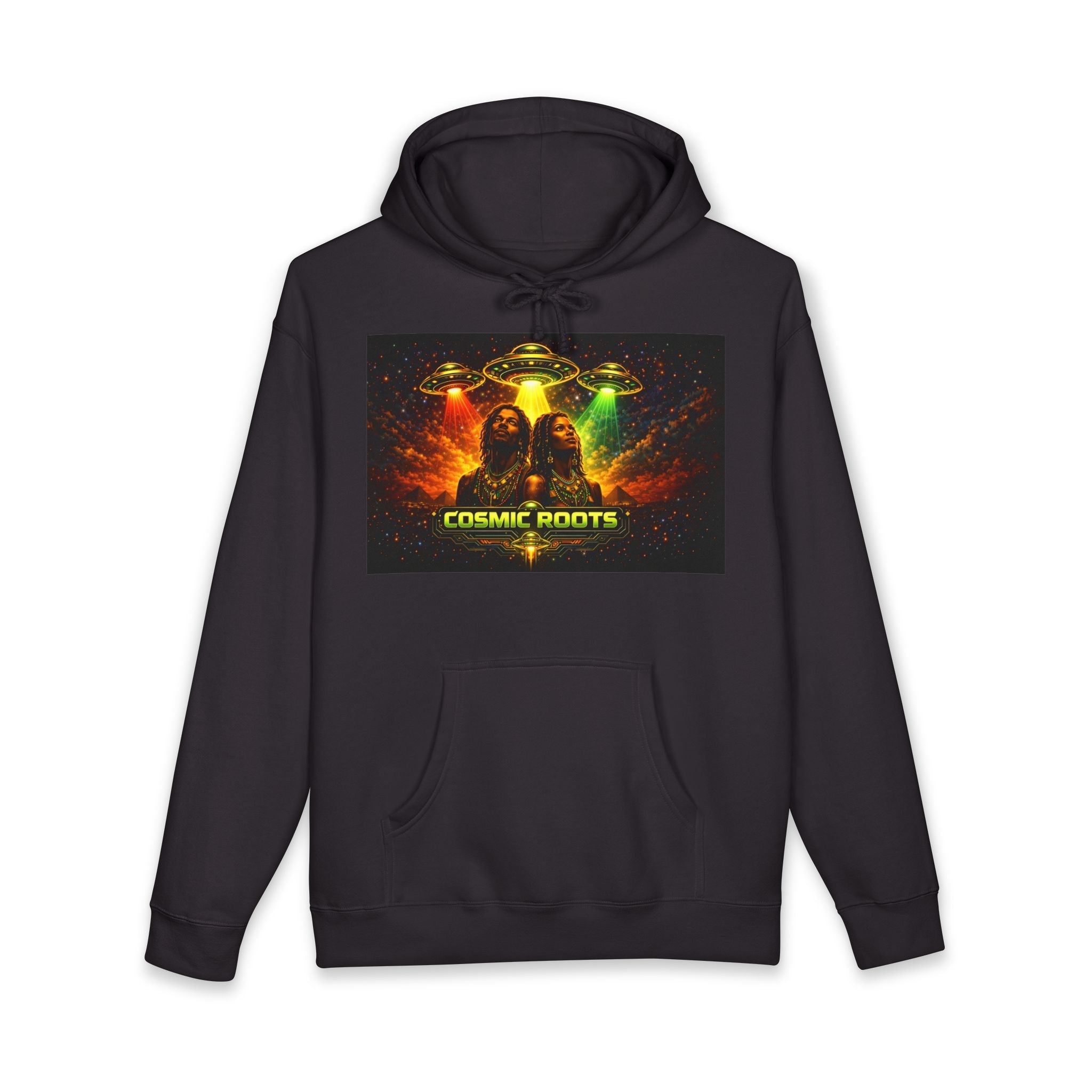 Cosmic Roots Hoodie | JR Vortex Afrofuturism Collection Printify