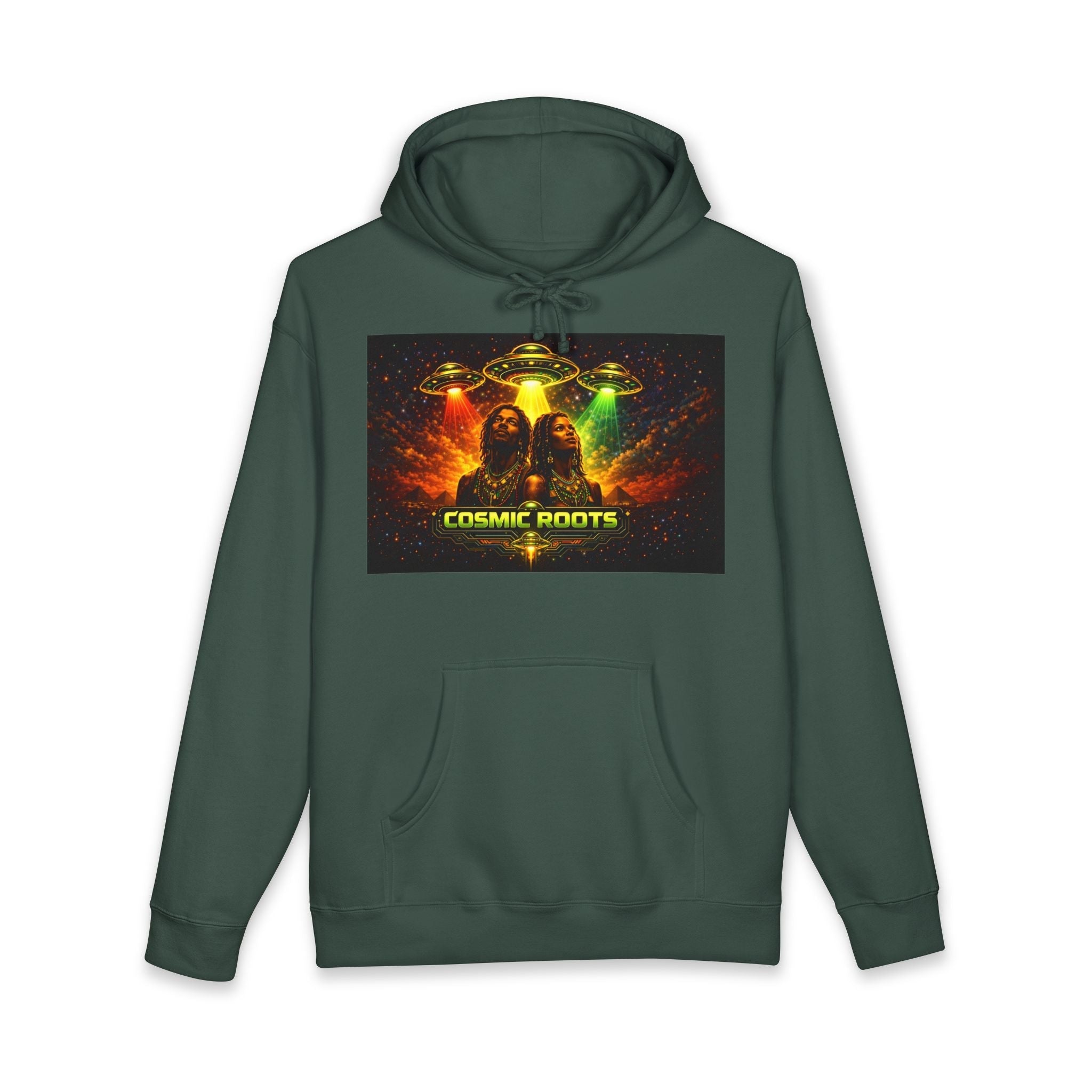 Cosmic Roots Hoodie | JR Vortex Afrofuturism Collection Printify