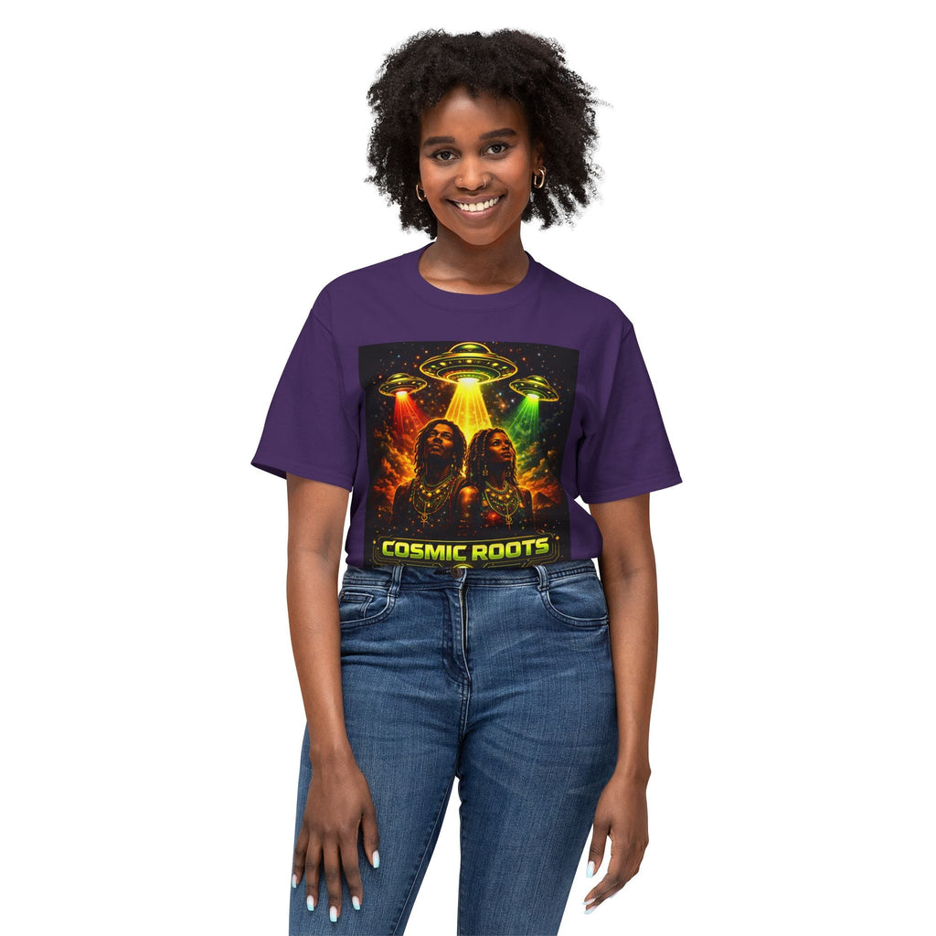 Cosmic Roots Tee — Afrofuturism UFO Streetwear Printify