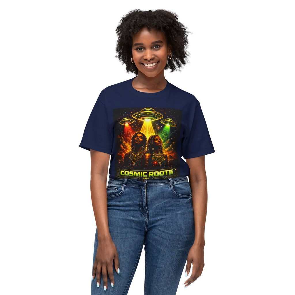 Cosmic Roots Tee — Afrofuturism UFO Streetwear Printify