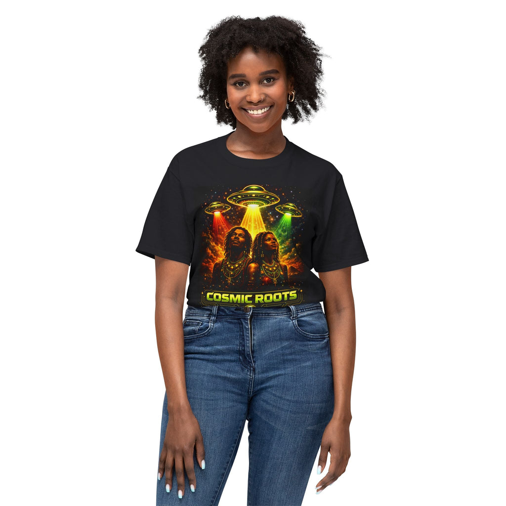 Cosmic Roots Tee — Afrofuturism UFO Streetwear Printify