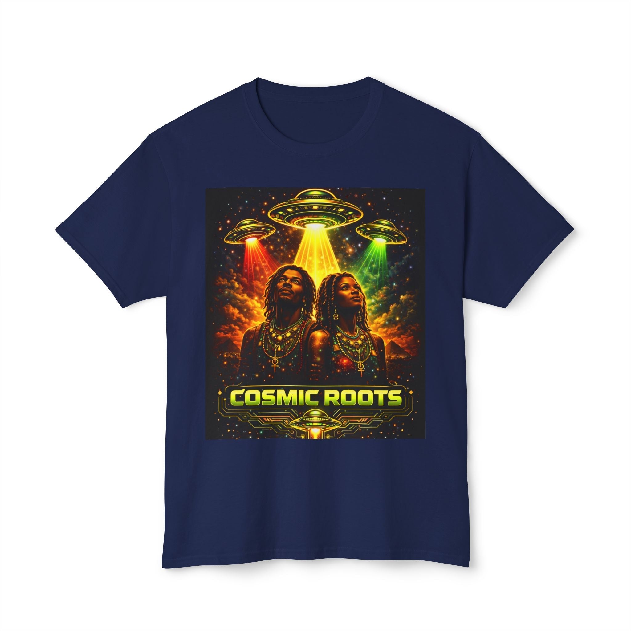 Cosmic Roots Tee — Afrofuturism UFO Streetwear Printify
