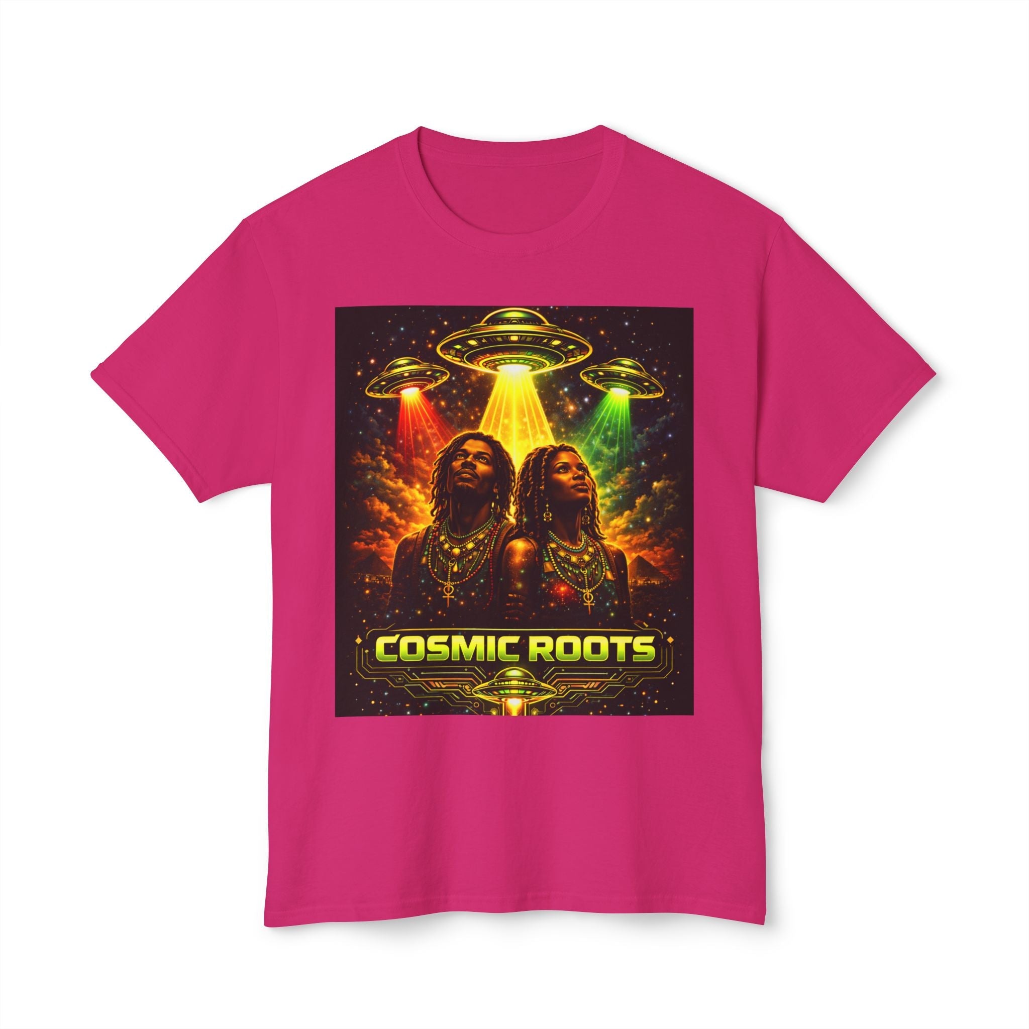 Cosmic Roots Tee — Afrofuturism UFO Streetwear Printify