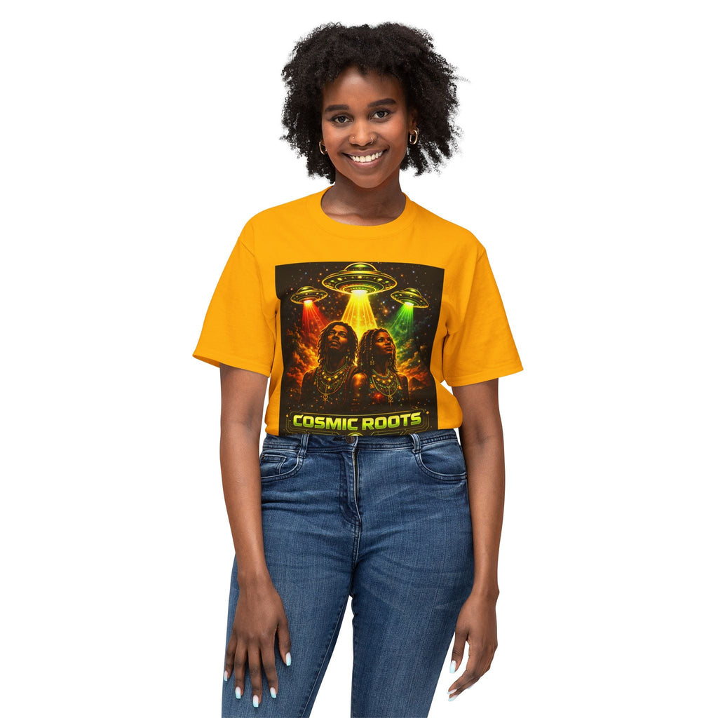 Cosmic Roots Tee — Afrofuturism UFO Streetwear Printify