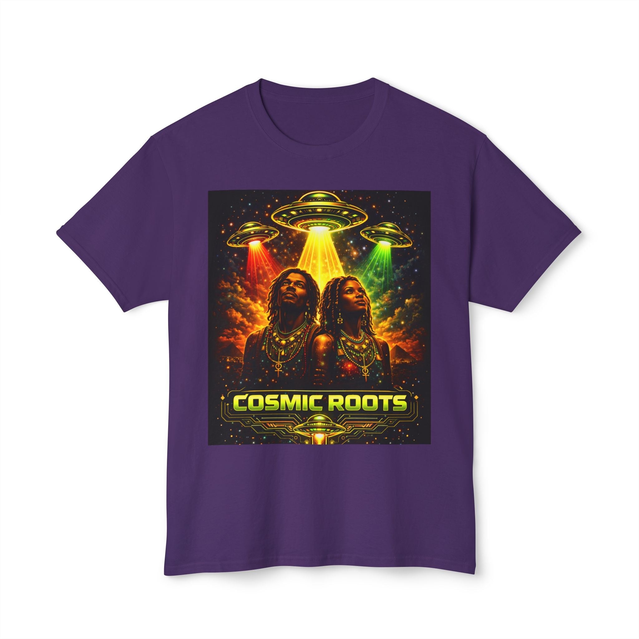 Cosmic Roots Tee — Afrofuturism UFO Streetwear Printify