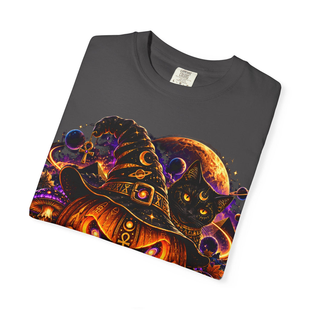 Cosmic Witch Pumpkin T-Shirt – Spooky Halloween Streetwear