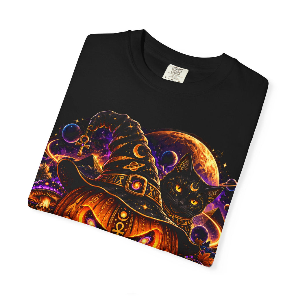 Cosmic Witch Pumpkin T-Shirt – Spooky Halloween Streetwear