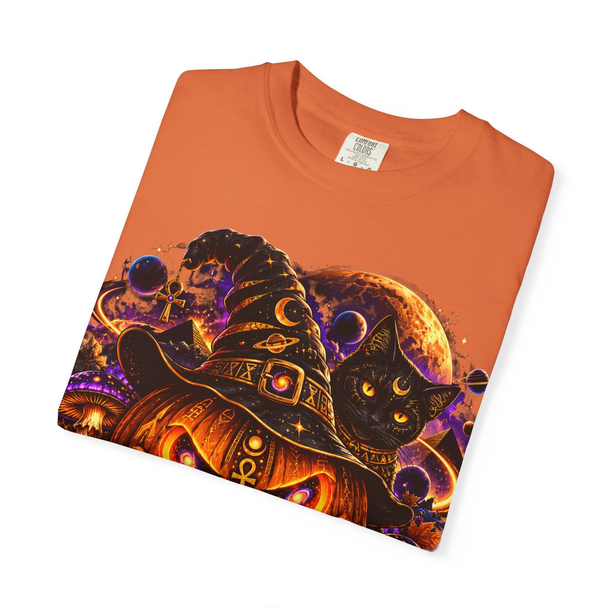 Cosmic Witch Pumpkin T-Shirt – Spooky Halloween Streetwear