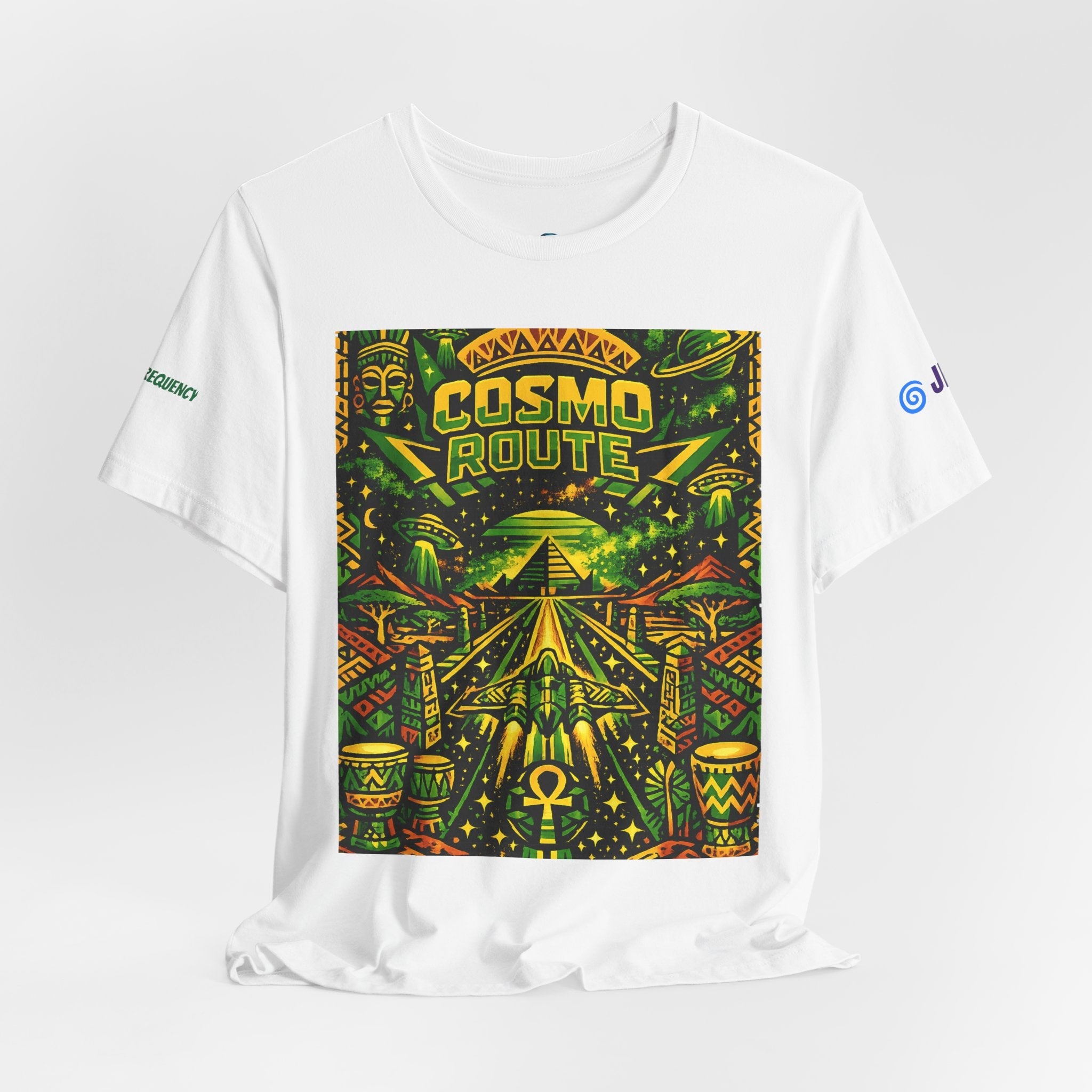 Cosmo Route / Ether Rising  ✅️✅️✅️ Tee — Cosmic Roots Collection Printify