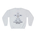 Crewneck Sweatshirt — "It Comes From Within" Mindfulness Diagram Printify