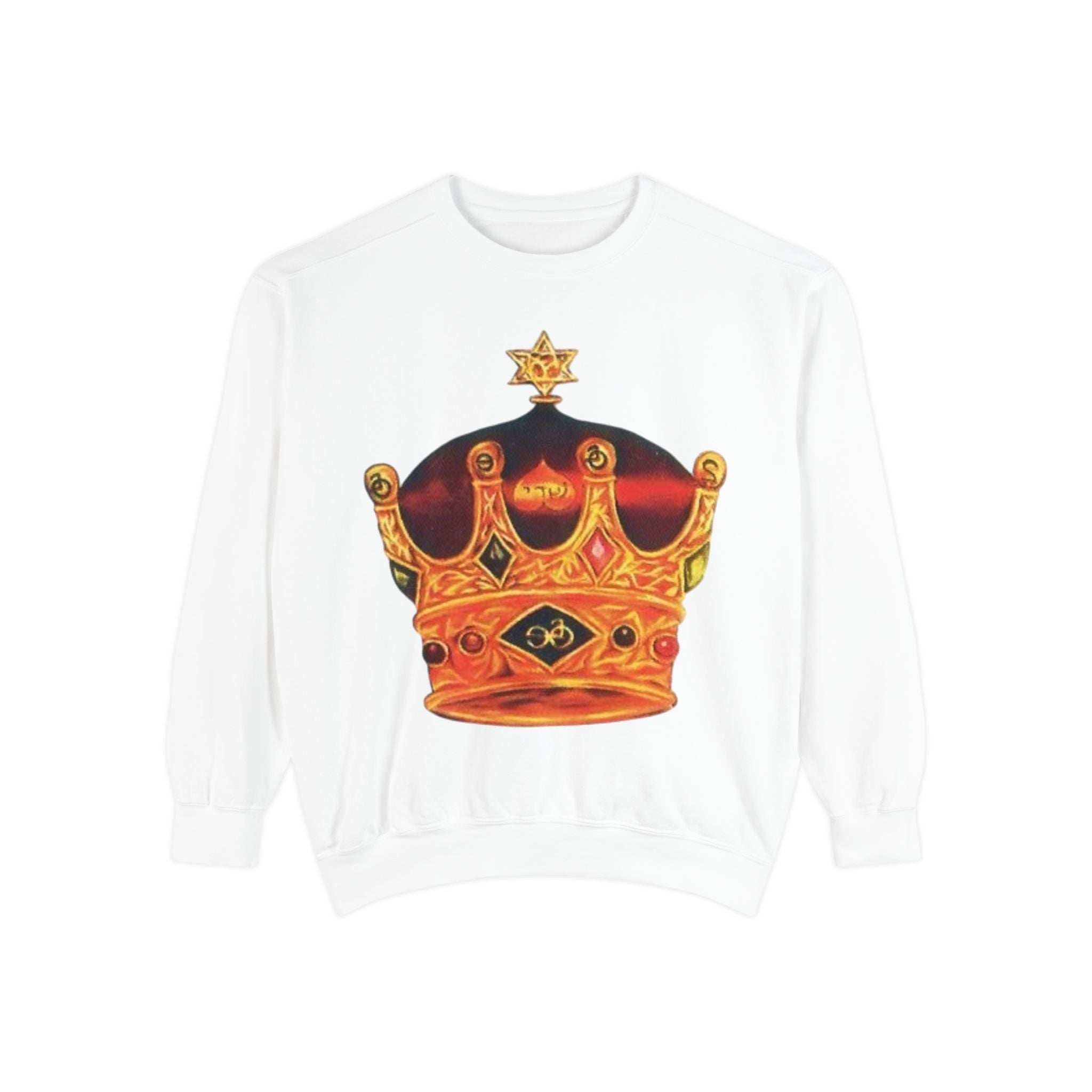 Crown Graphic Unisex Sweatshirt - Stylish & Comfortable Printify