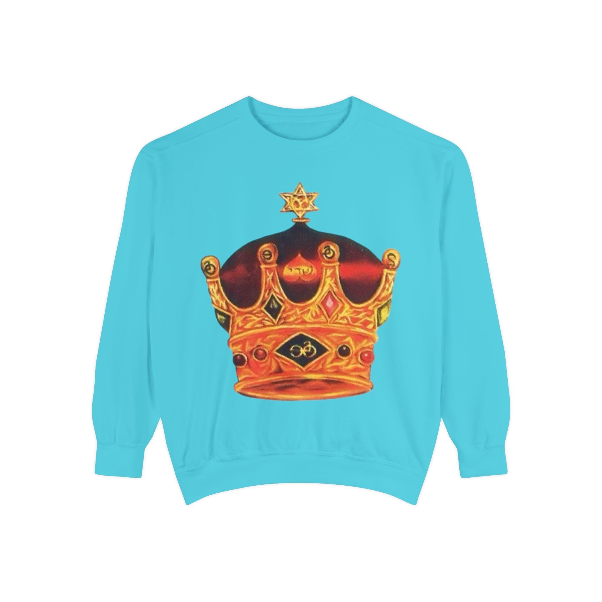 Crown Graphic Unisex Sweatshirt - Stylish & Comfortable Printify