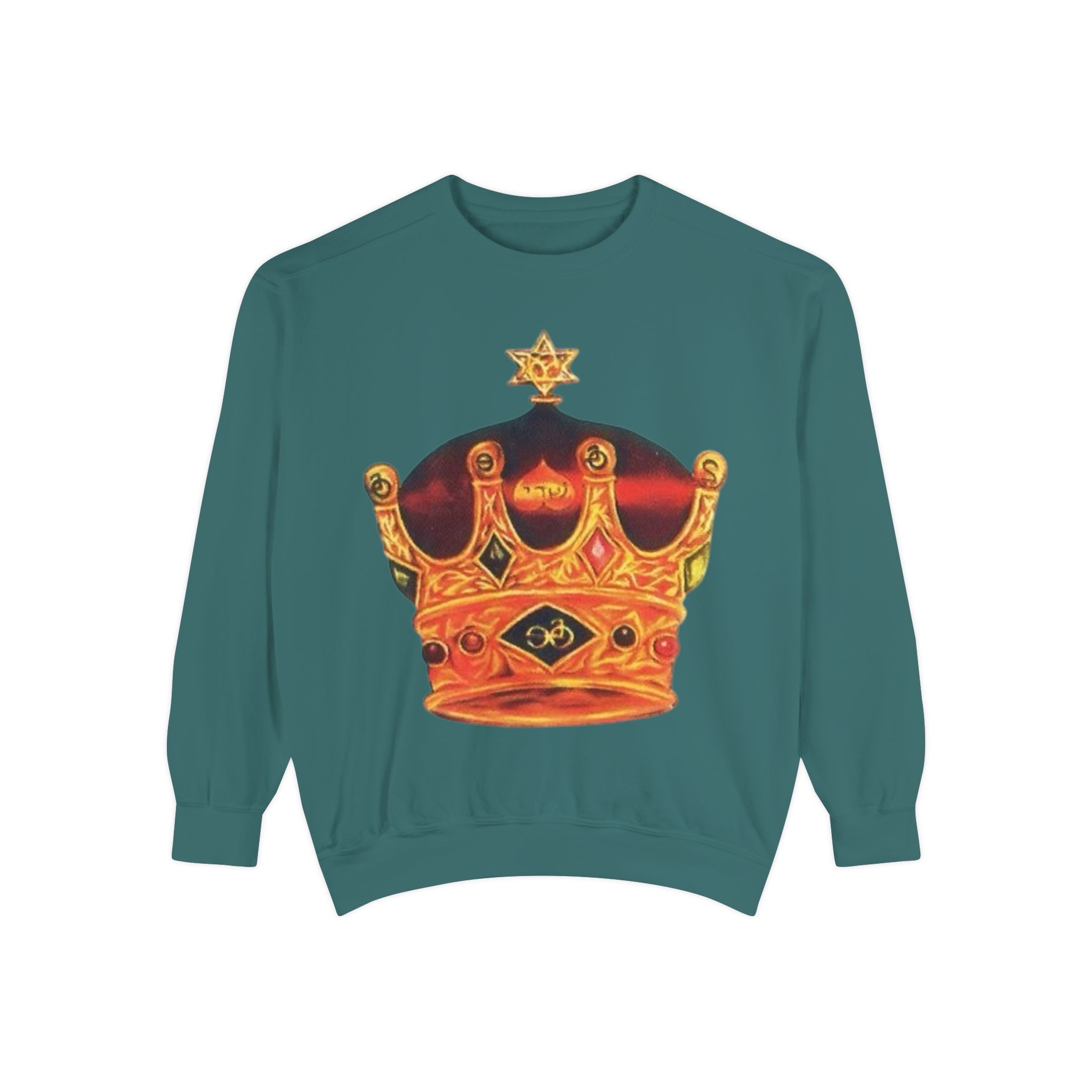 Crown Graphic Unisex Sweatshirt - Stylish & Comfortable Printify