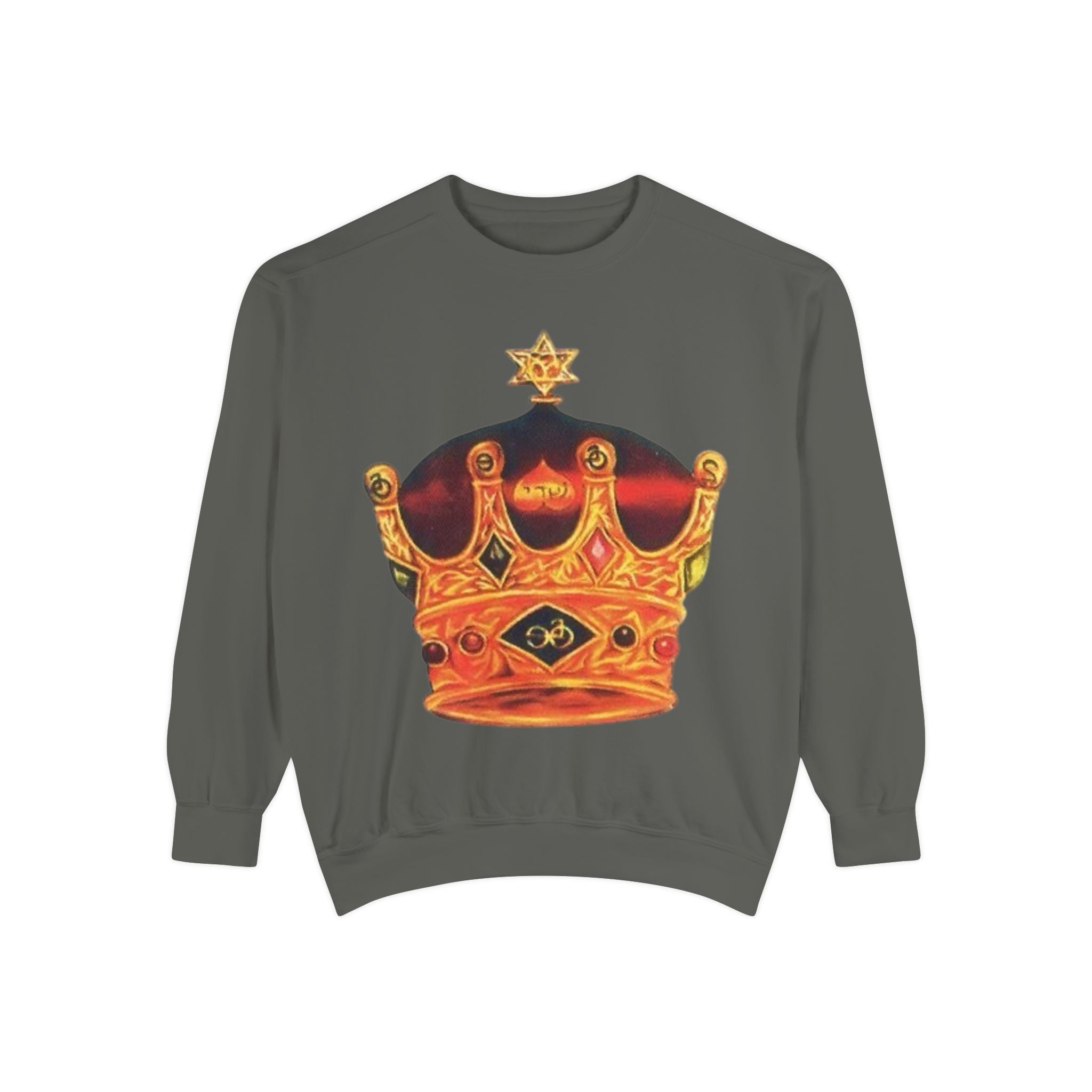 Crown Graphic Unisex Sweatshirt - Stylish & Comfortable Printify