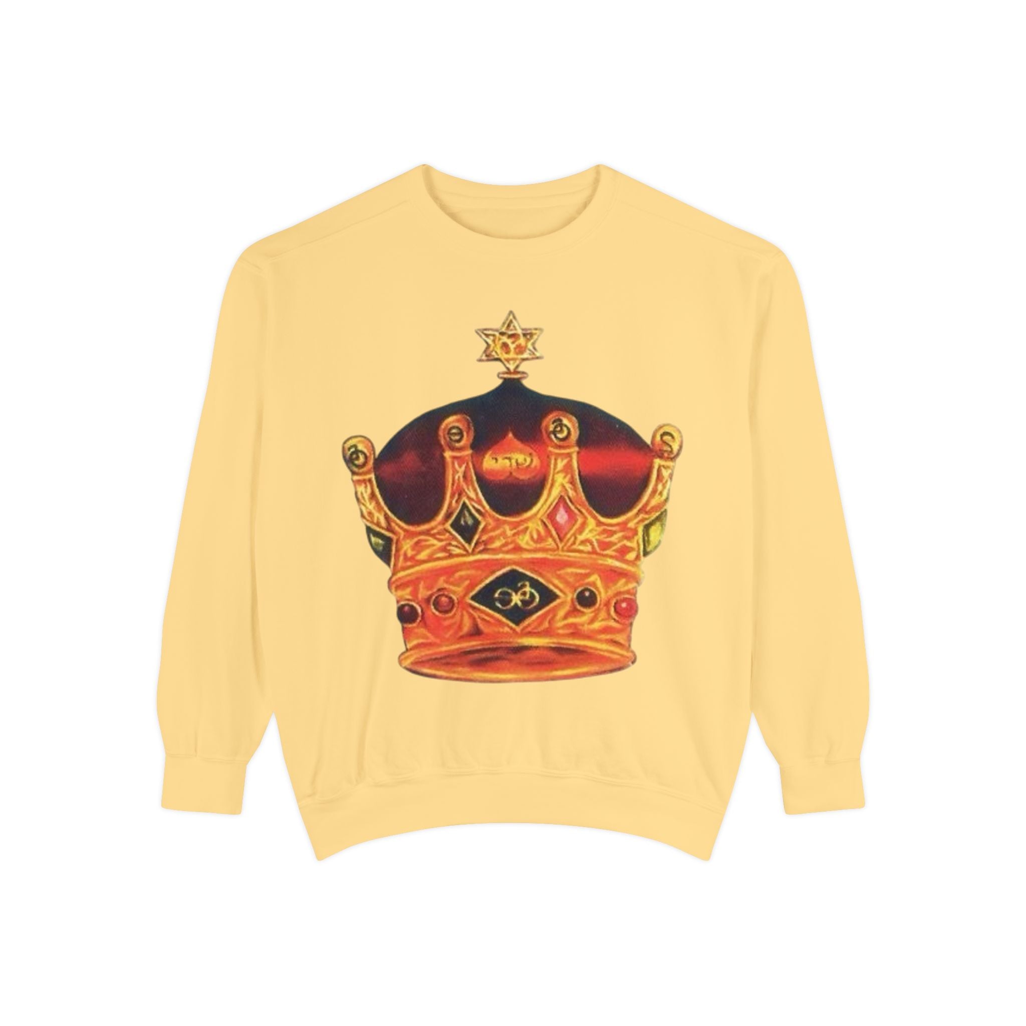 Crown Graphic Unisex Sweatshirt - Stylish & Comfortable Printify