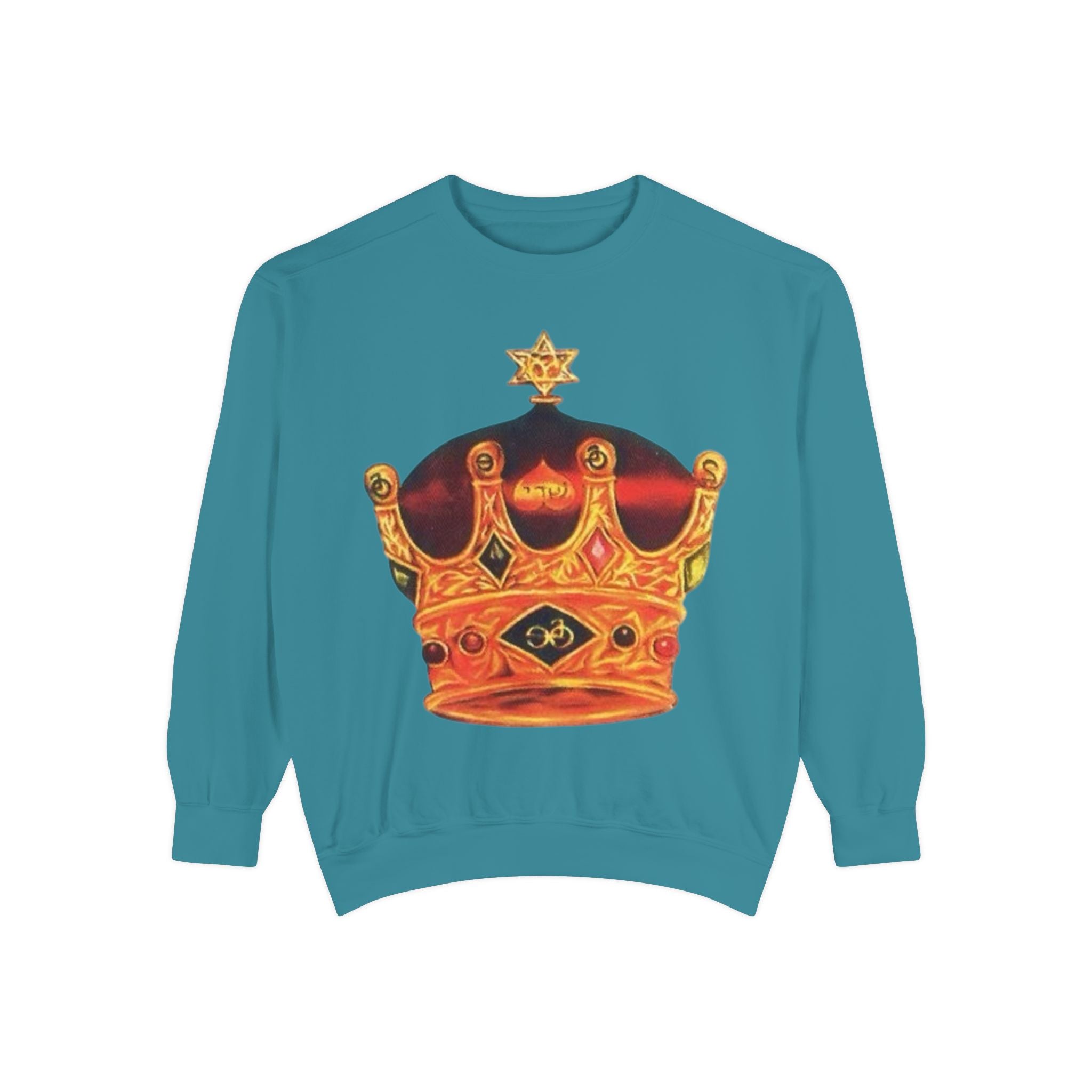 Crown Graphic Unisex Sweatshirt - Stylish & Comfortable Printify