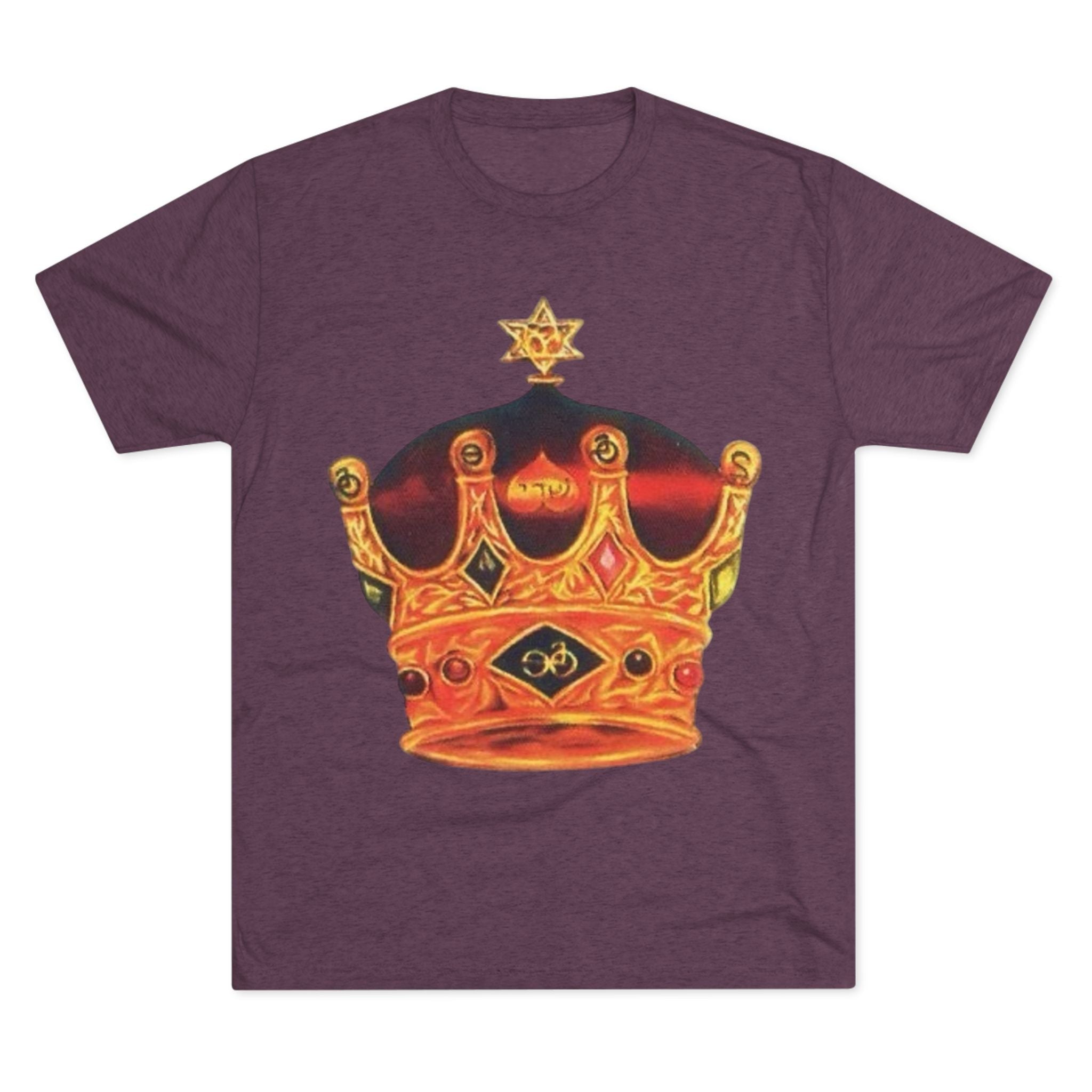 Crowned Glory Tee — Unisex Tri-Blend King Royalty Shirt Printify