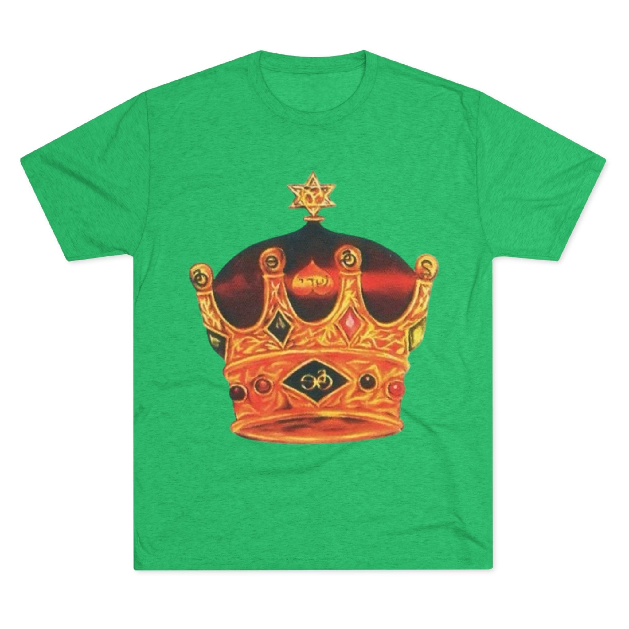 Crowned Glory Tee — Unisex Tri-Blend King Royalty Shirt Printify