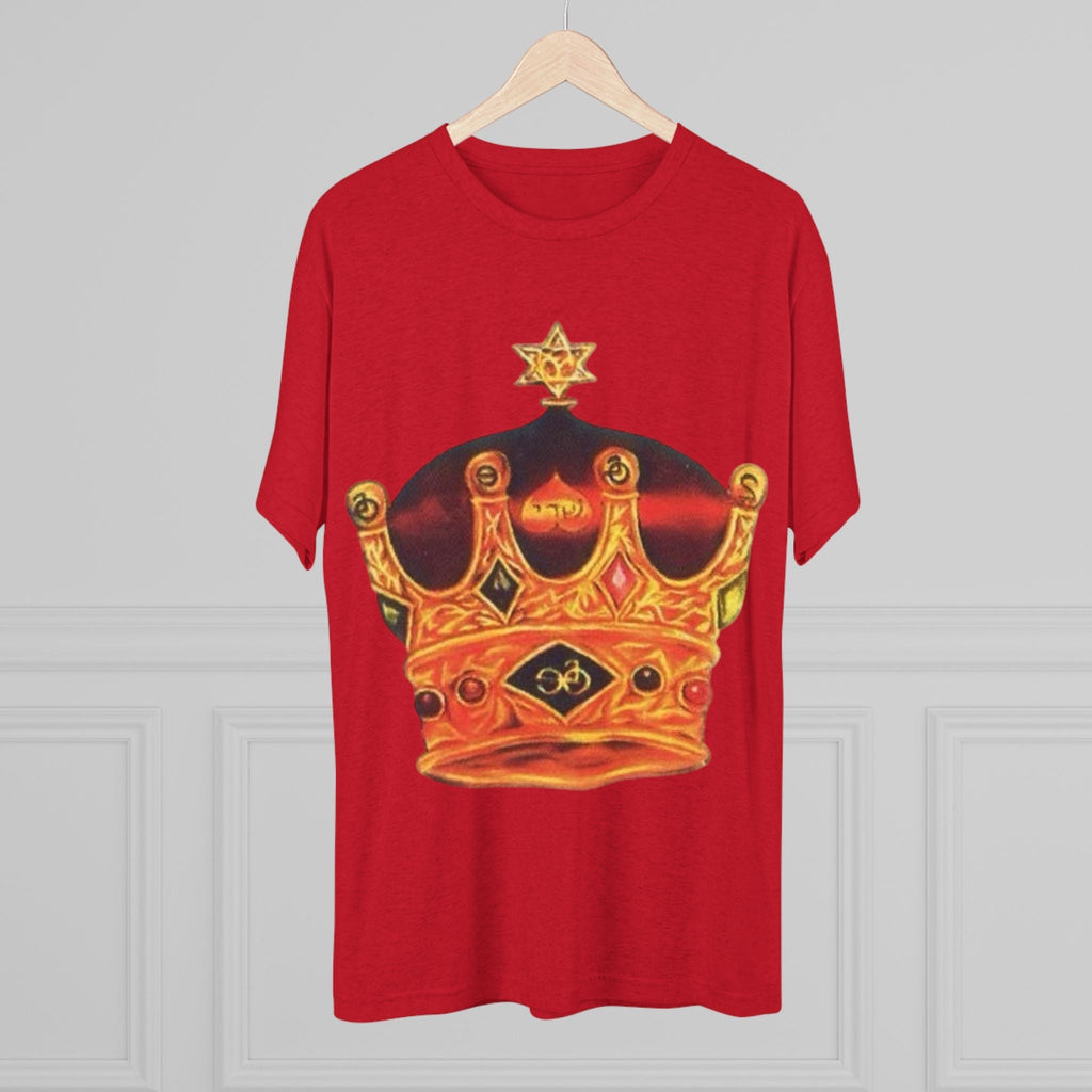 Crowned Glory Tee — Unisex Tri-Blend King Royalty Shirt Printify
