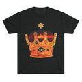 Crowned Glory Tee — Unisex Tri-Blend King Royalty Shirt Printify