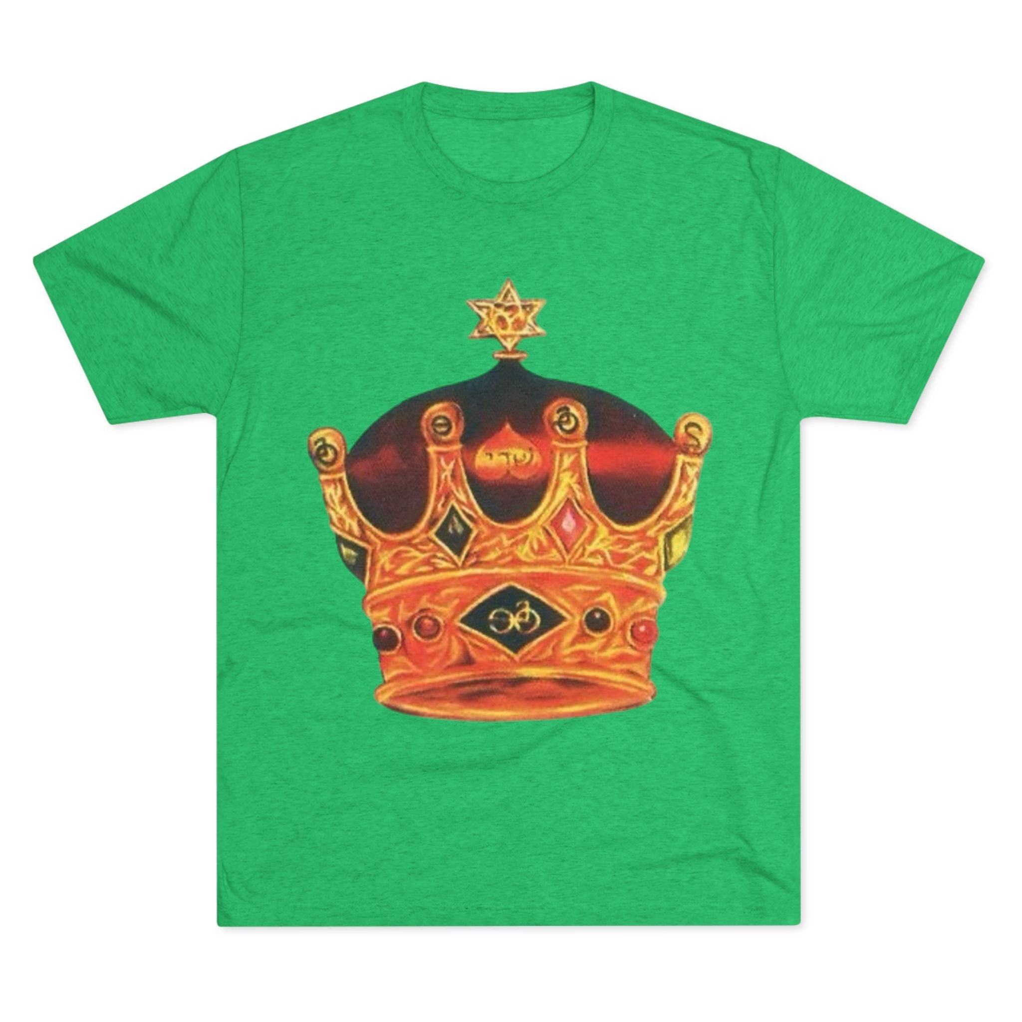 Crowned Glory Tee — Unisex Tri-Blend King Royalty Shirt Printify