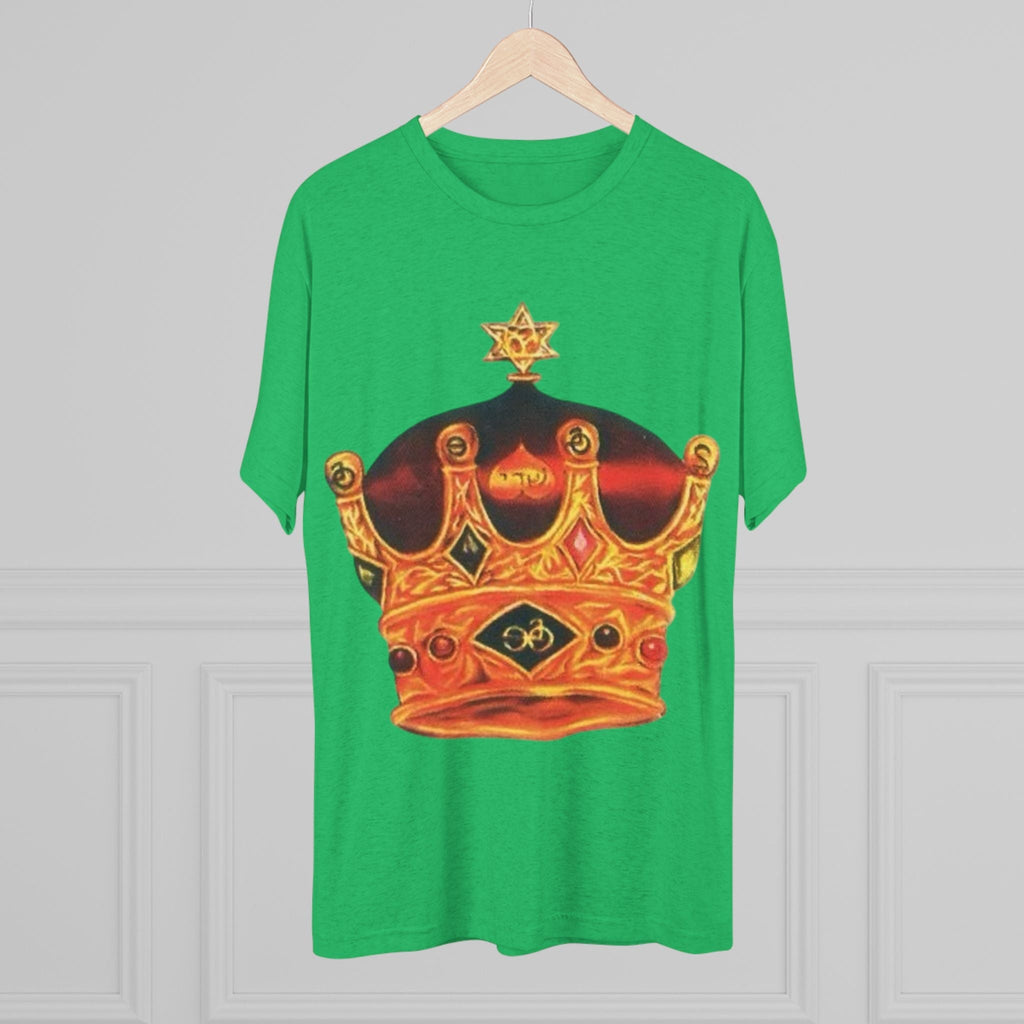 Crowned Glory Tee — Unisex Tri-Blend King Royalty Shirt Printify