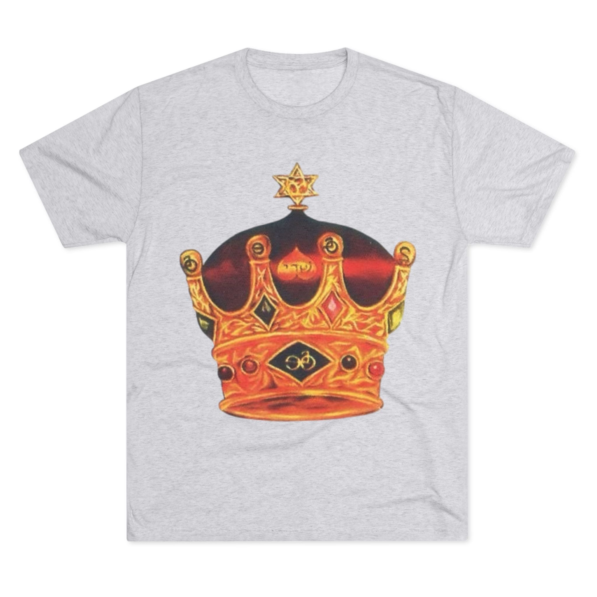 Crowned Glory Tee — Unisex Tri-Blend King Royalty Shirt Printify