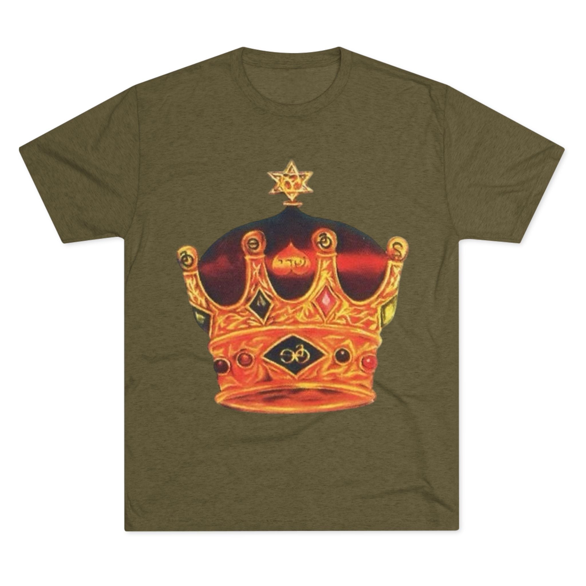 Crowned Glory Tee — Unisex Tri-Blend King Royalty Shirt Printify