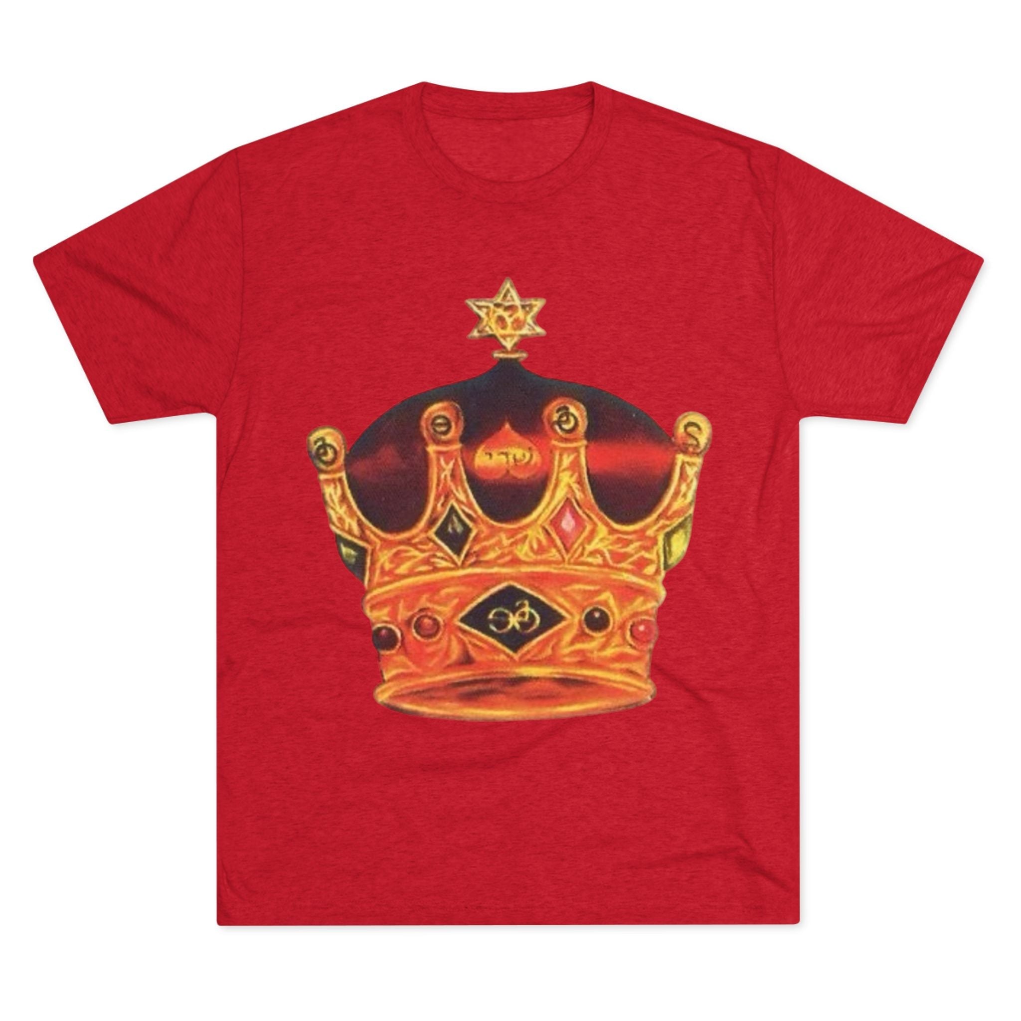 Crowned Glory Tee — Unisex Tri-Blend King Royalty Shirt Printify