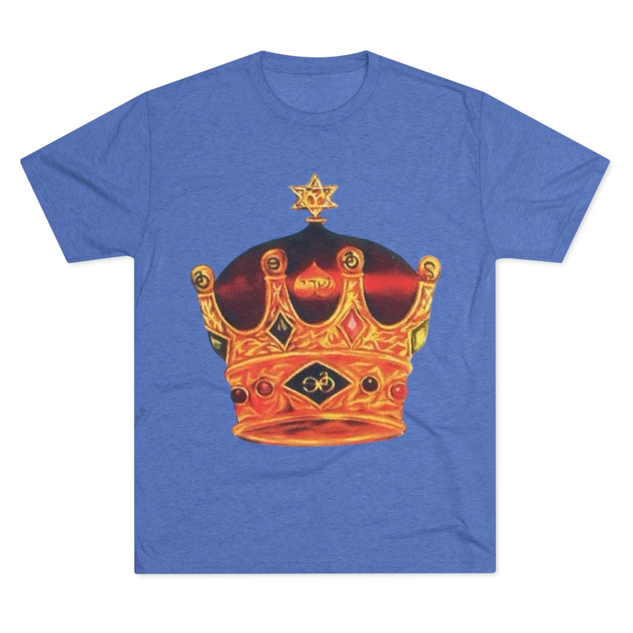 Crowned Glory Tee — Unisex Tri-Blend King Royalty Shirt Printify