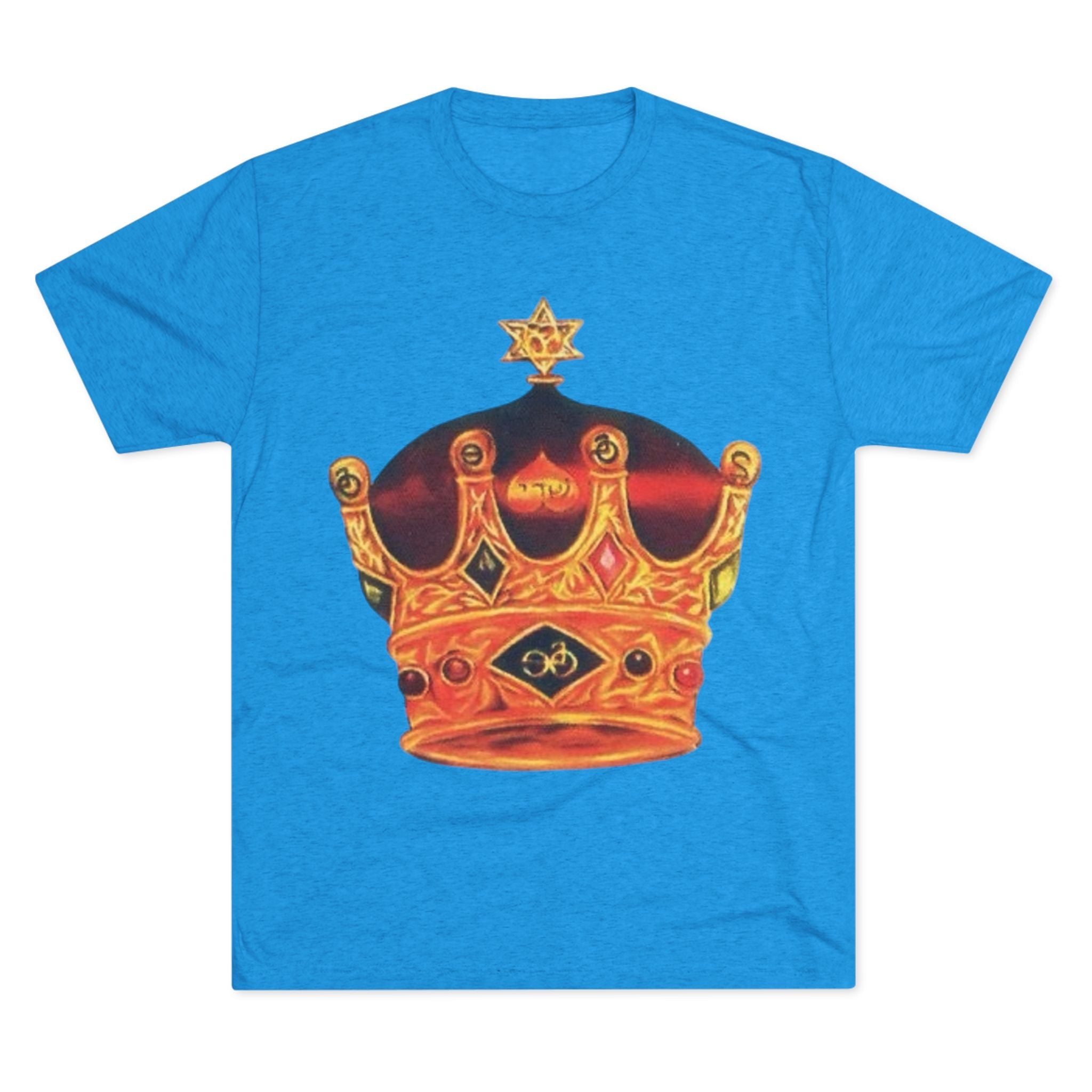 Crowned Glory Tee — Unisex Tri-Blend King Royalty Shirt Printify