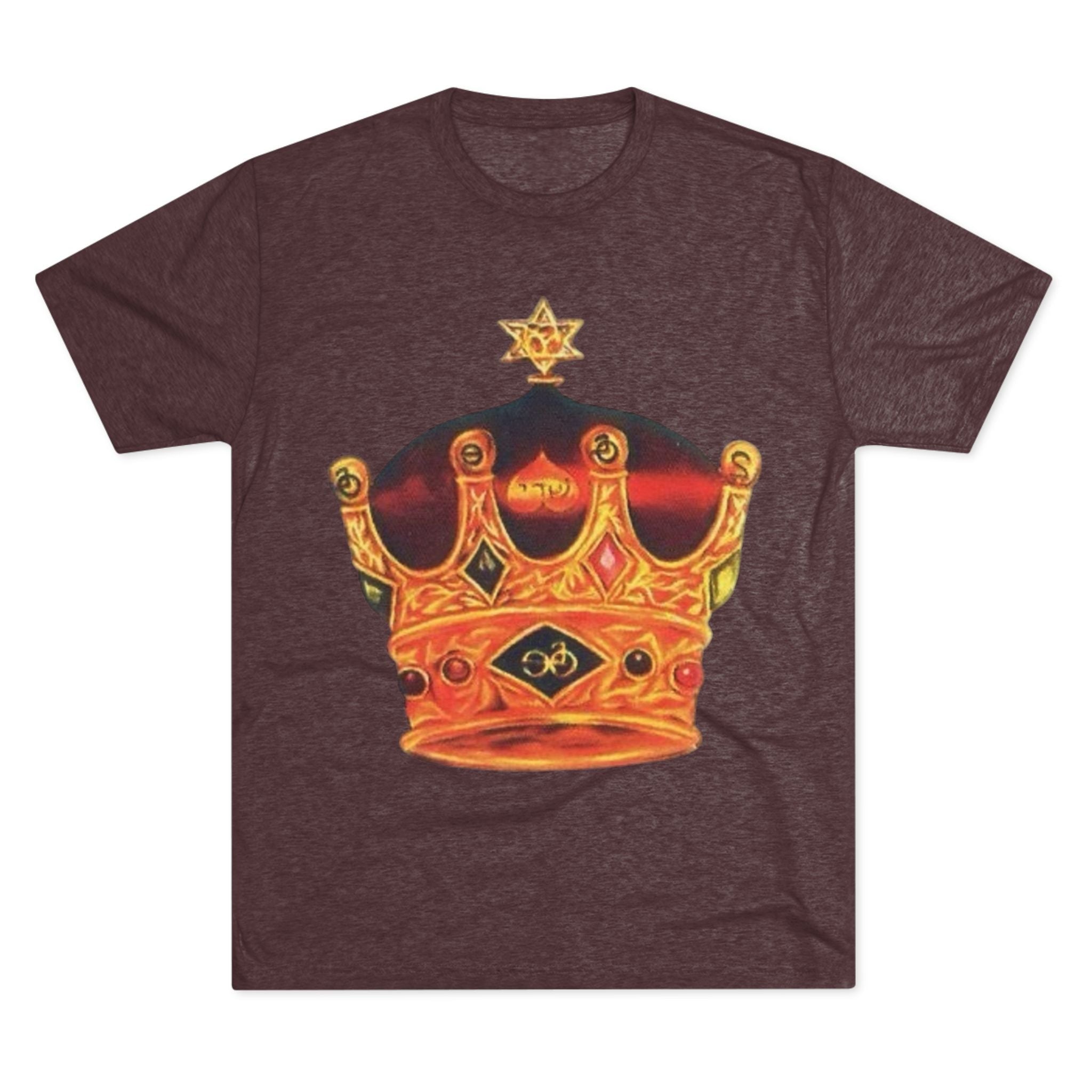 Crowned Glory Tee — Unisex Tri-Blend King Royalty Shirt Printify