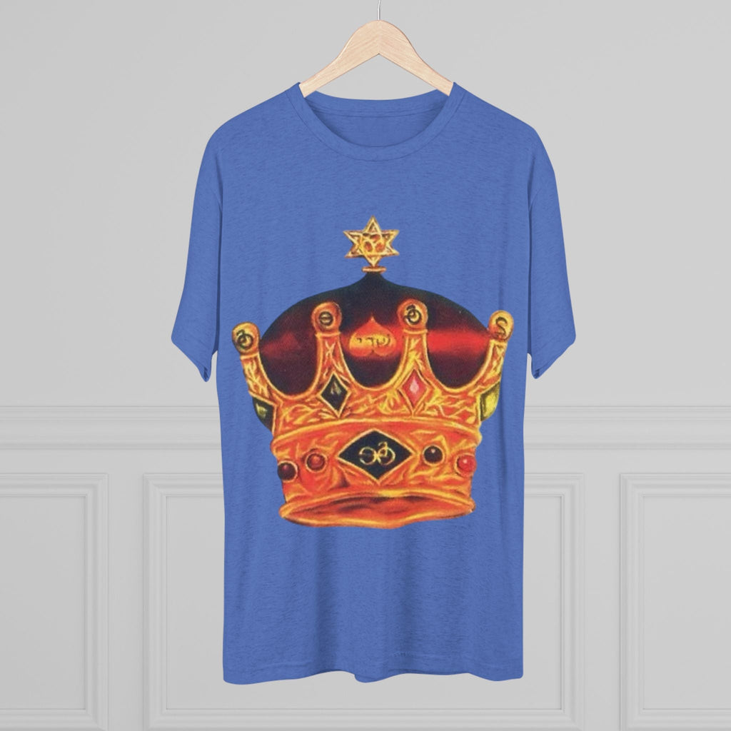 Crowned Glory Tee — Unisex Tri-Blend King Royalty Shirt Printify
