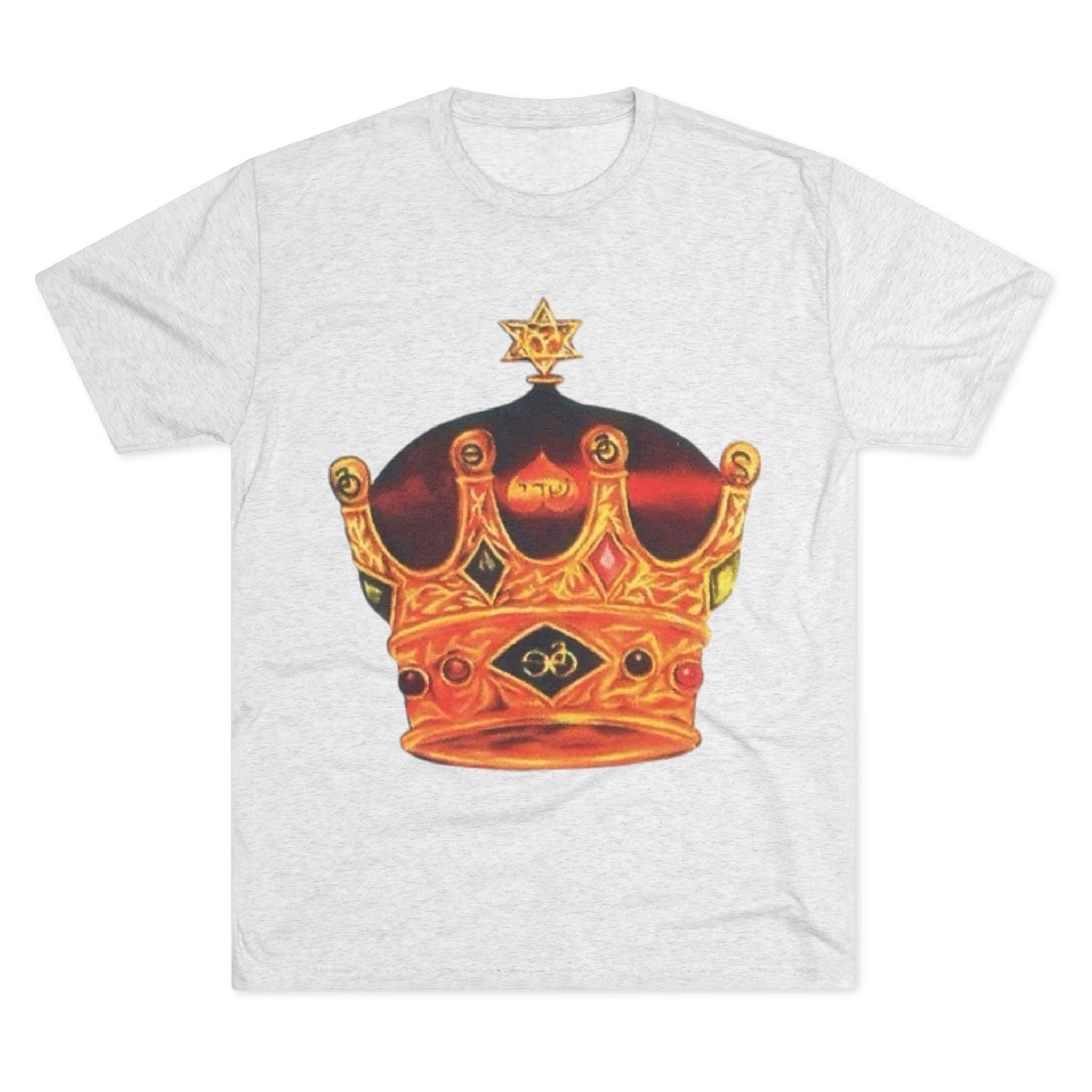 Crowned Glory Tee — Unisex Tri-Blend King Royalty Shirt Printify