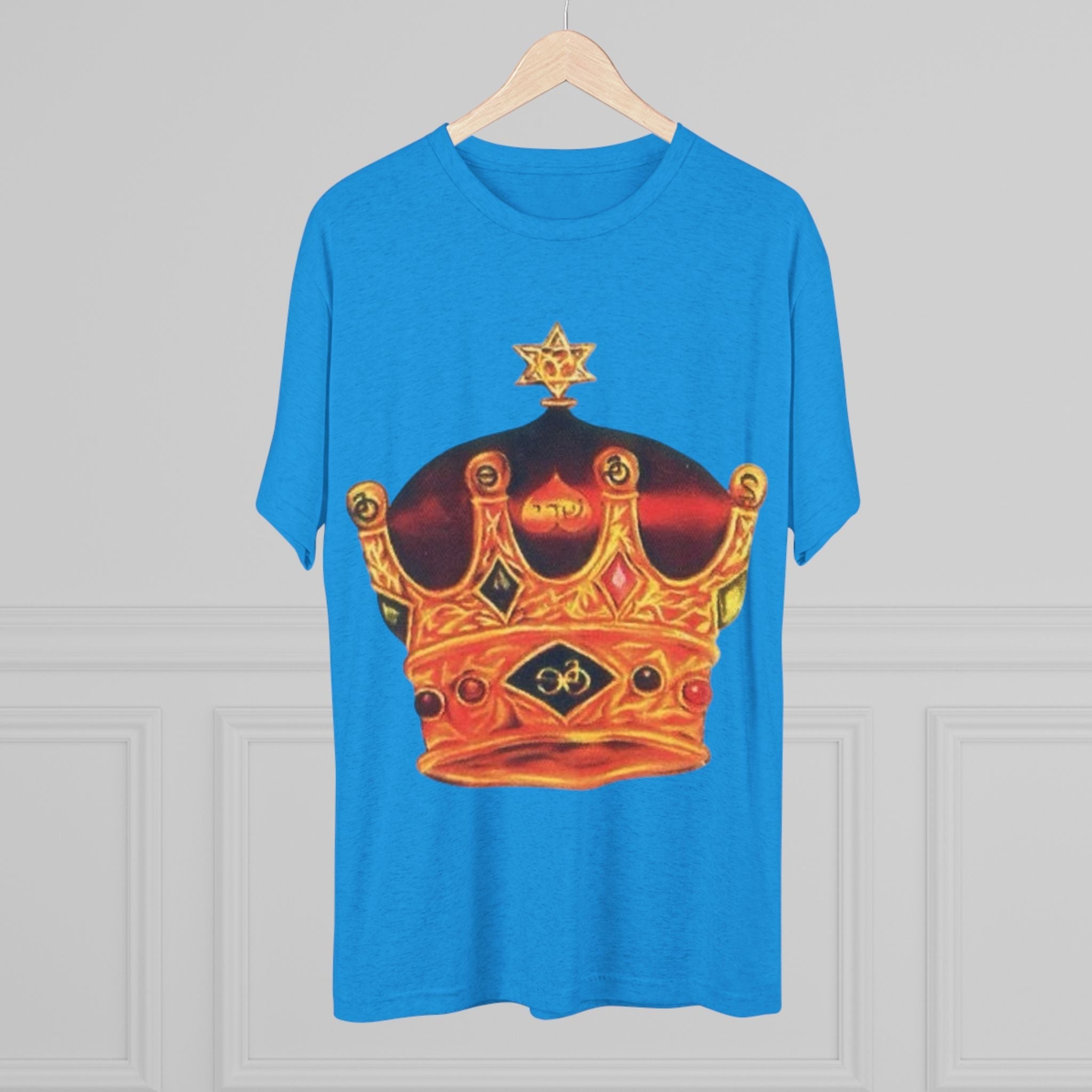 Crowned Glory Tee — Unisex Tri-Blend King Royalty Shirt Printify