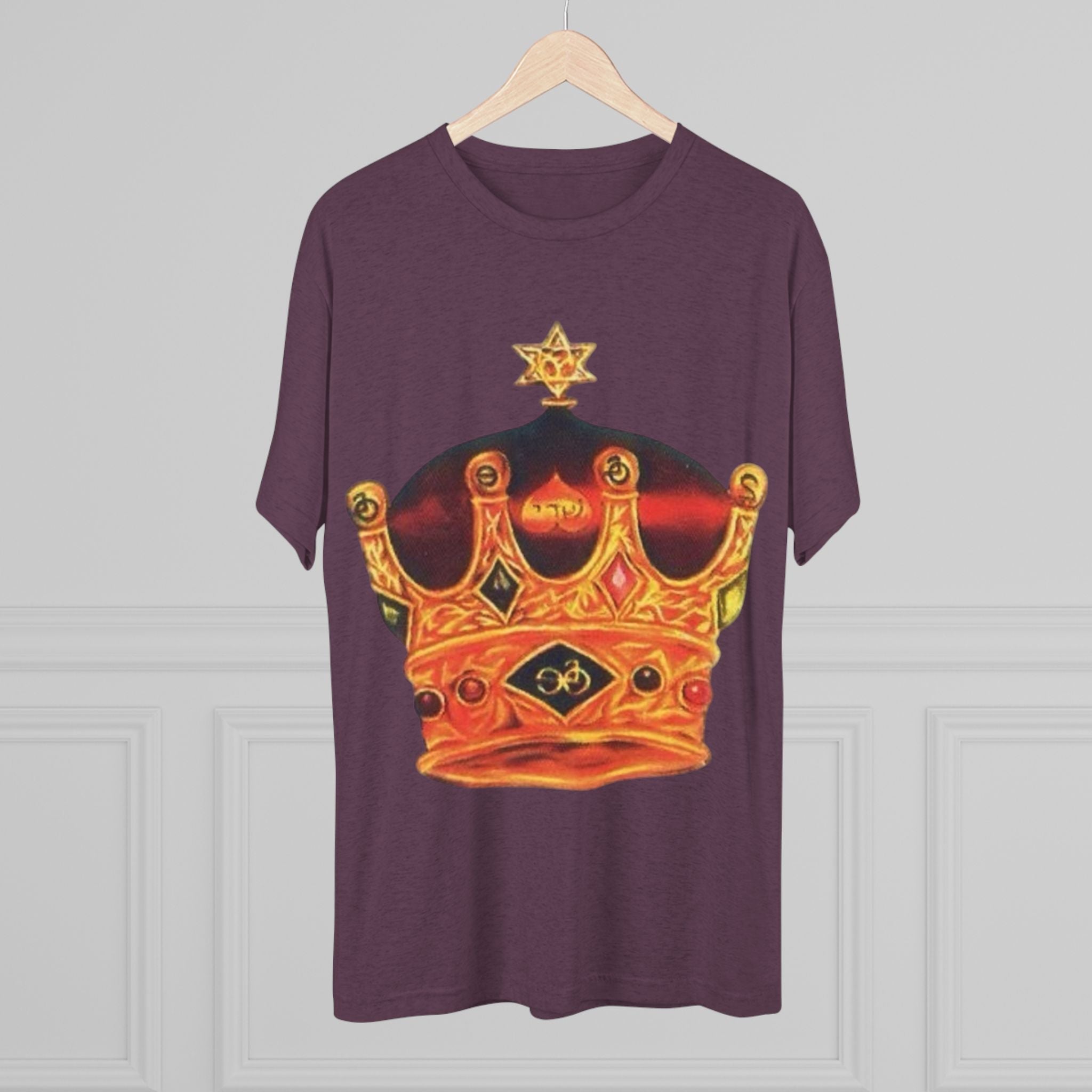 Crowned Glory Tee — Unisex Tri-Blend King Royalty Shirt Printify