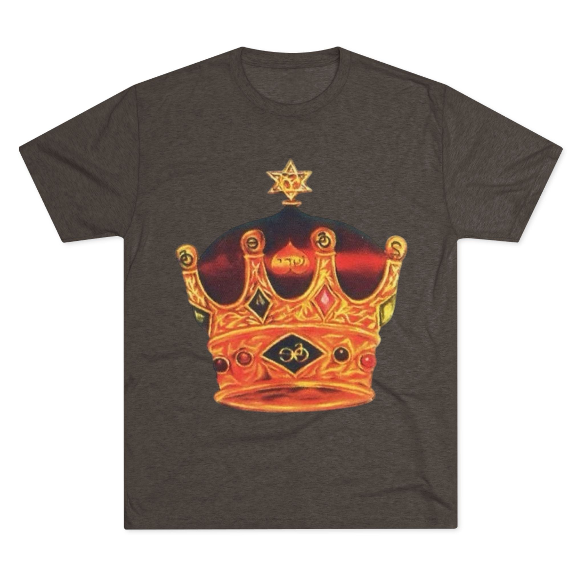 Crowned Glory Tee — Unisex Tri-Blend King Royalty Shirt Printify