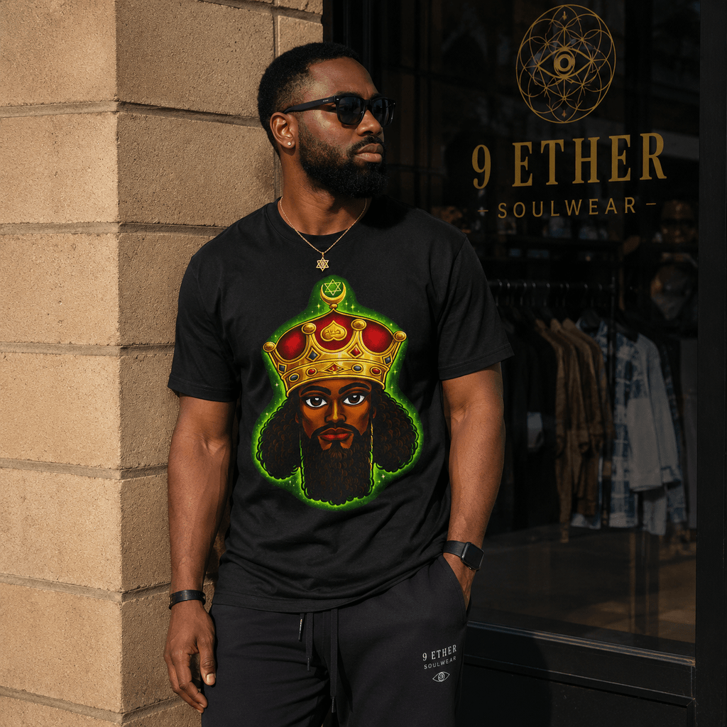 Crowned King Tee — Unisex Tri-Blend Royalty Shirt