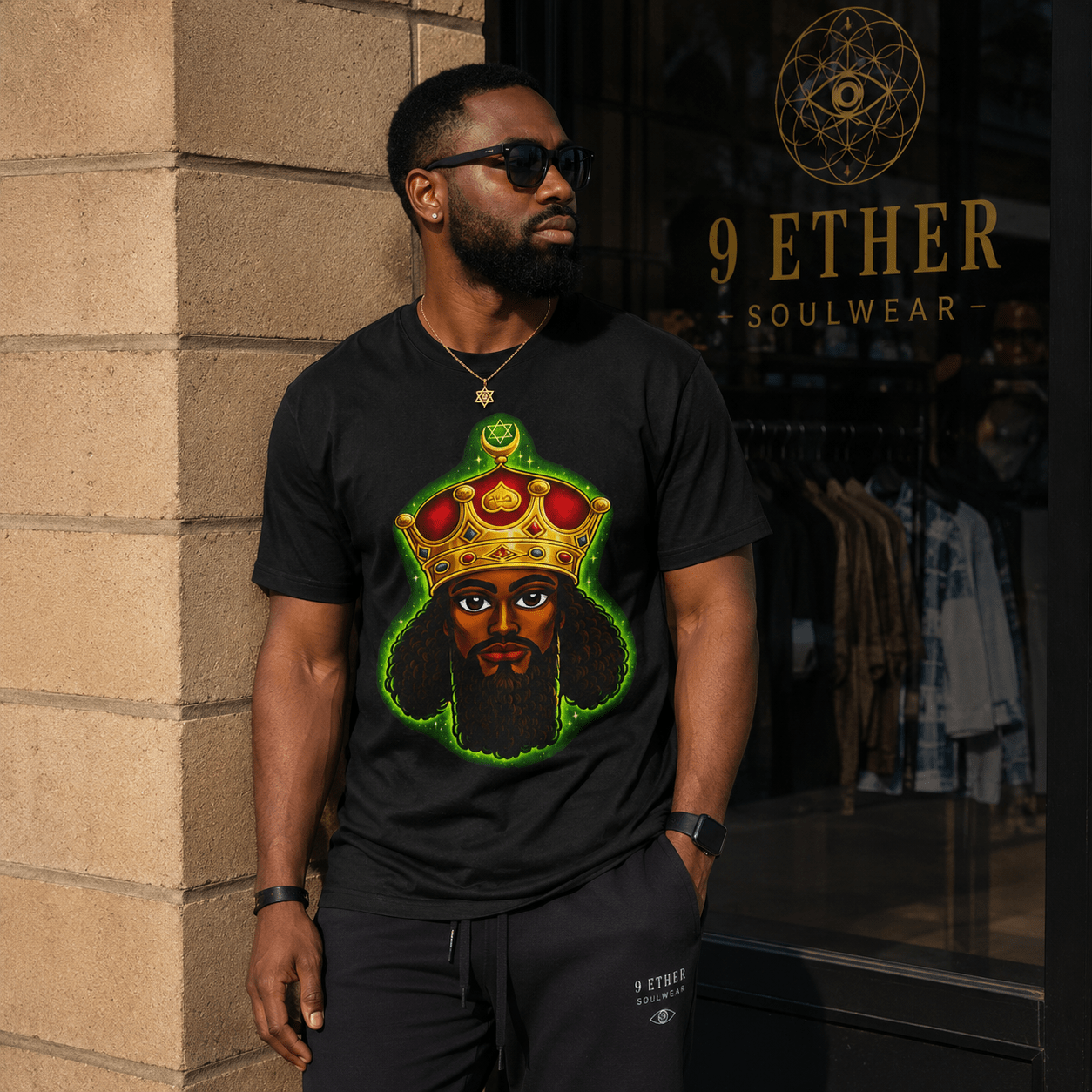 Crowned King Tee — Unisex Tri-Blend Royalty Shirt