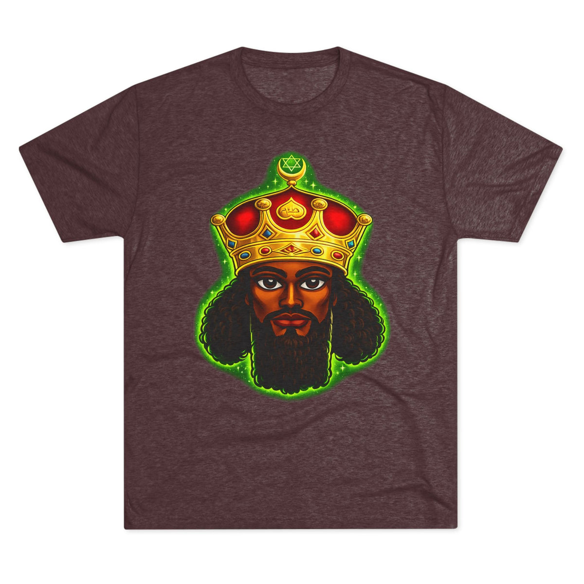 Crowned King Tee — Unisex Tri-Blend Royalty Shirt