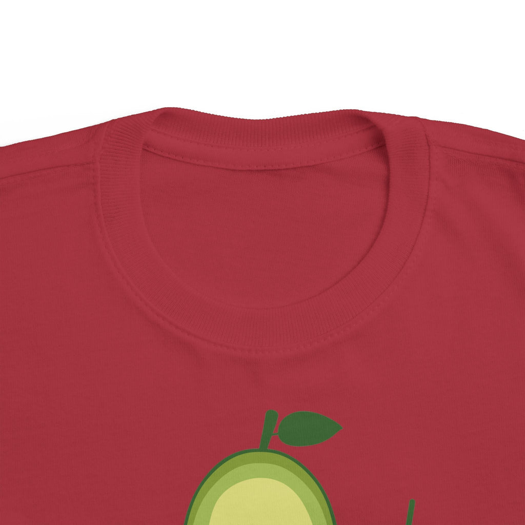 Cute Vegan Toddler Tee, Playful Avocado Shirt, Kid's Eco-Friendly T-Shirt, Gift for Vegan Families, Fun Everyday Wear Printify