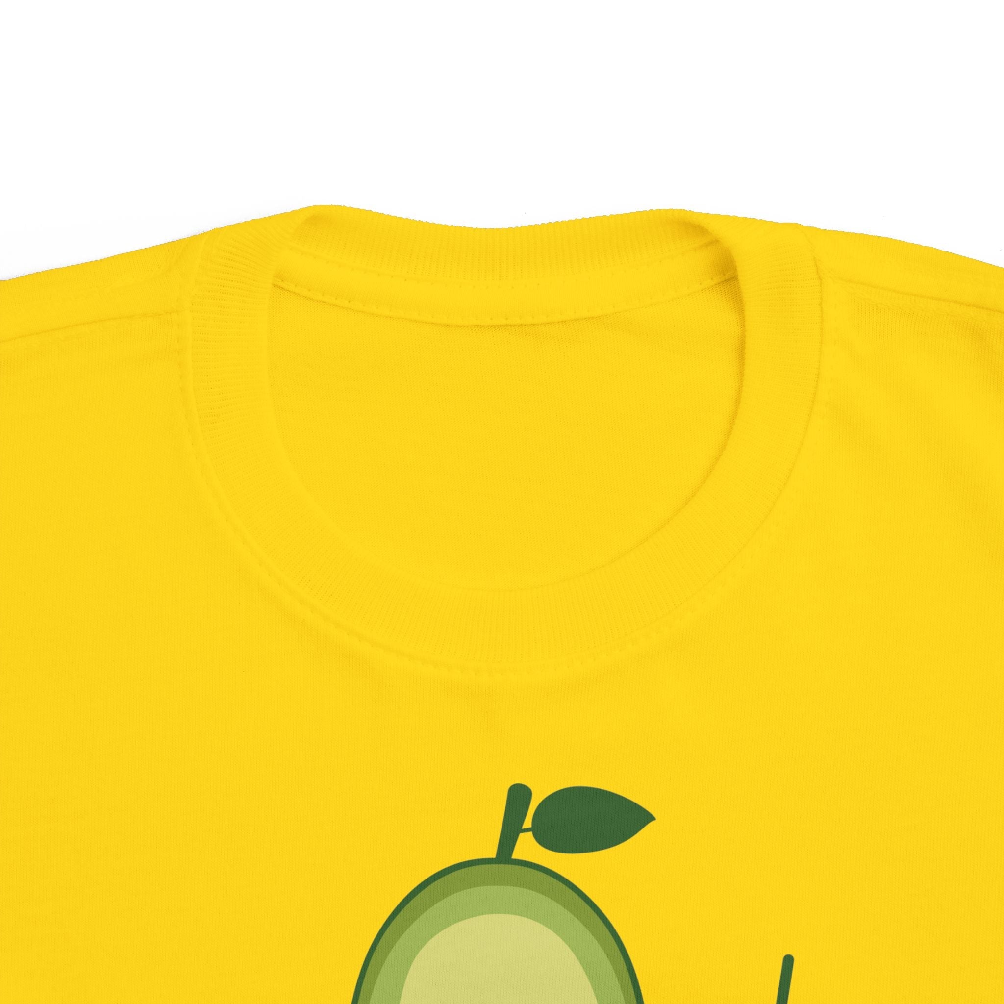 Cute Vegan Toddler Tee, Playful Avocado Shirt, Kid's Eco-Friendly T-Shirt, Gift for Vegan Families, Fun Everyday Wear Printify