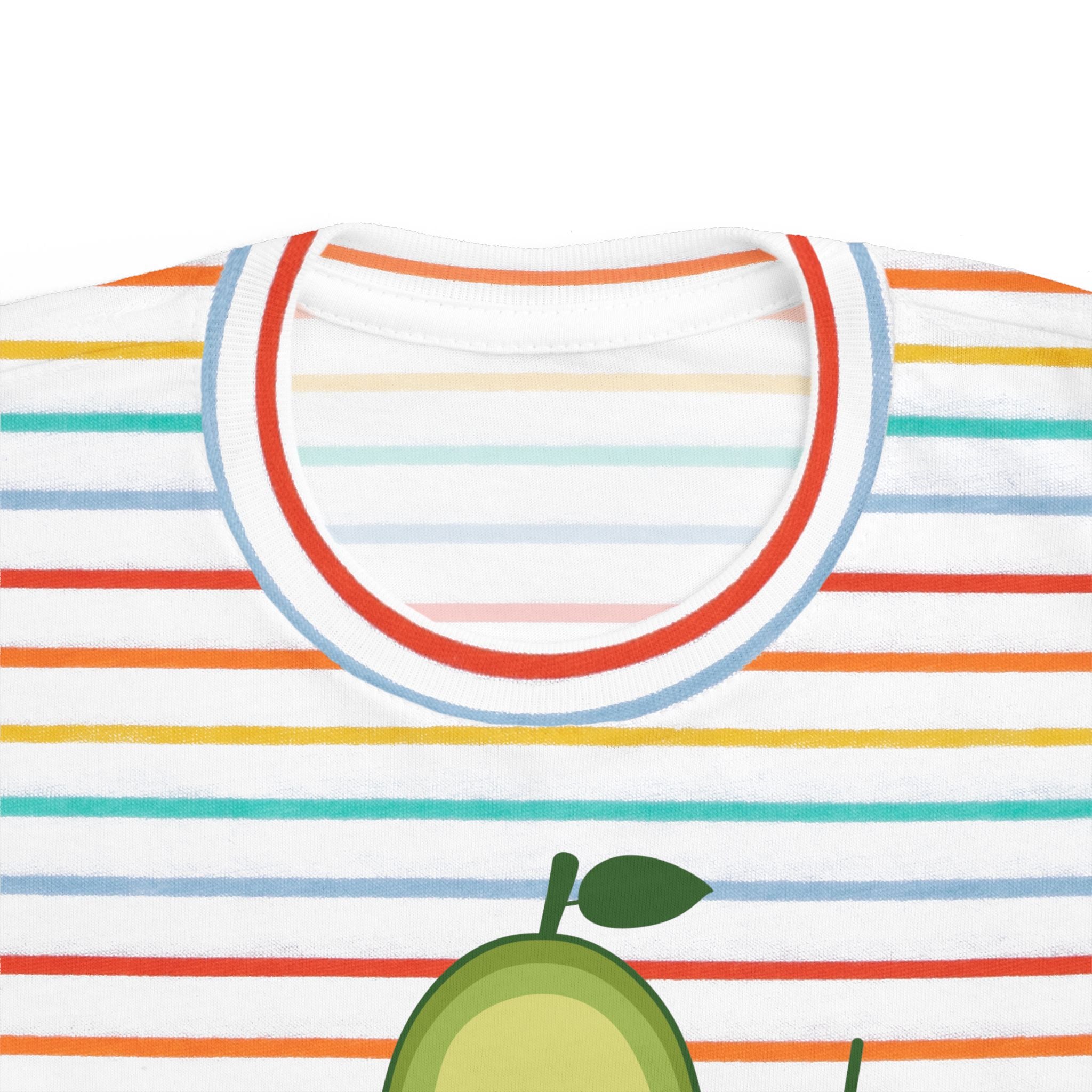 Cute Vegan Toddler Tee, Playful Avocado Shirt, Kid's Eco-Friendly T-Shirt, Gift for Vegan Families, Fun Everyday Wear Printify